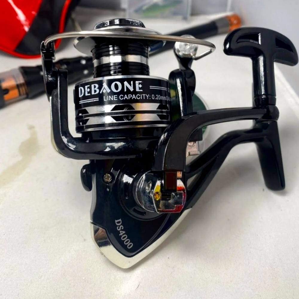 Fishing rod and reel debaone dark spider ds4000